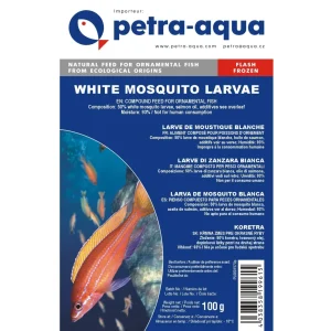 White mosquito larvae – frozen blister 100g.