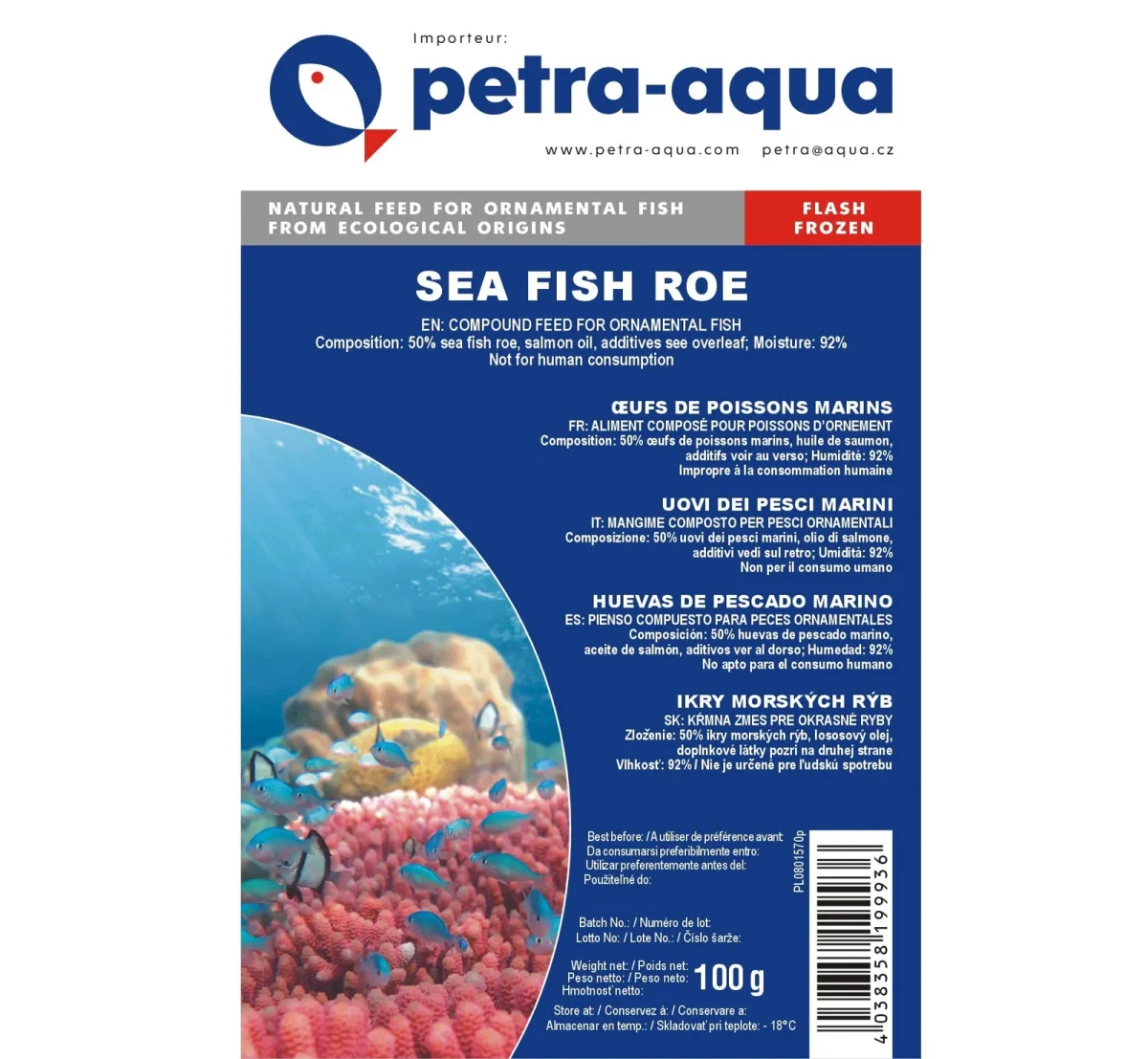 sea fish roe – frozen blister 100g. - immagine 2