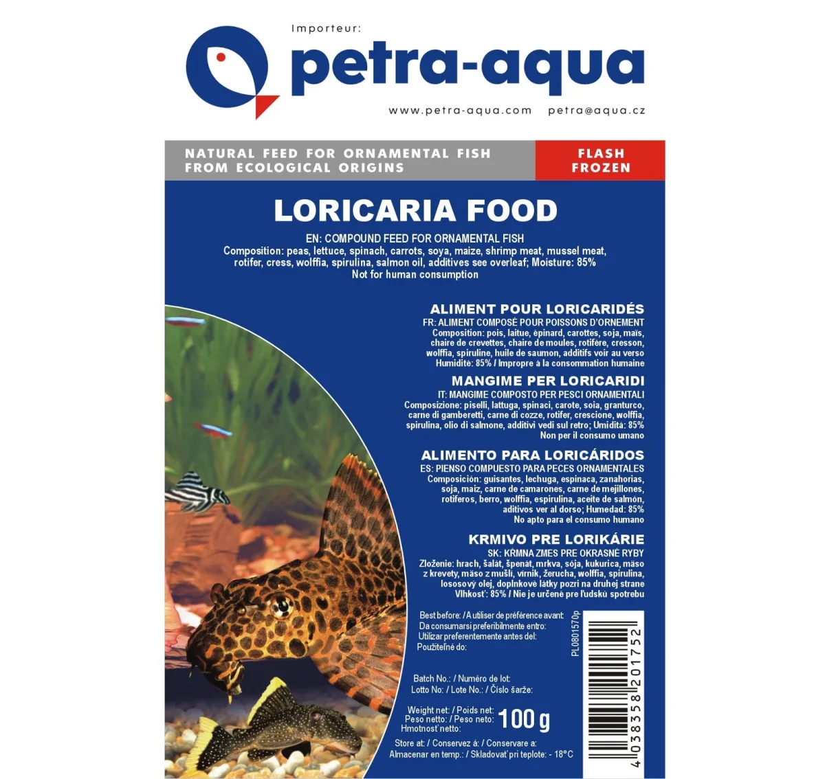 Loricaria food – frozen blister 100g. - immagine 2