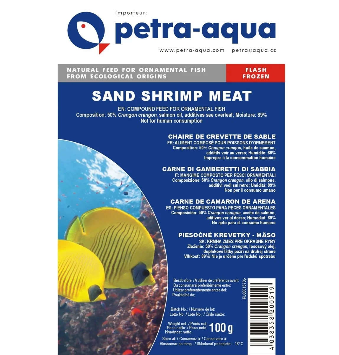 Sand shrimps meat – frozen blister 100g. - immagine 2