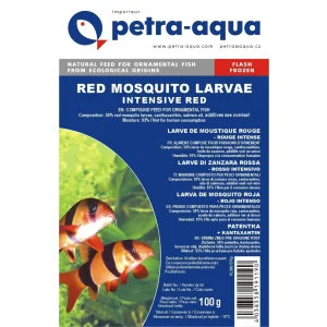Red mosquito larvae, INTENSIVE RED bred – frozen blister 100g.