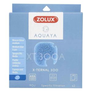 Zolux - Aquaya Ricambio Spugna Media Filtro Esterno X-Ternal 300 2pz