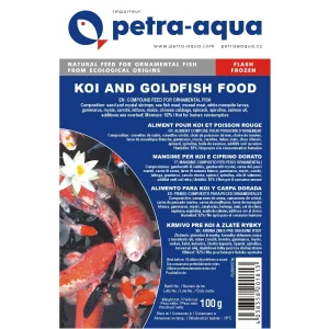 Koi and goldfish – frozen blister 100g.
